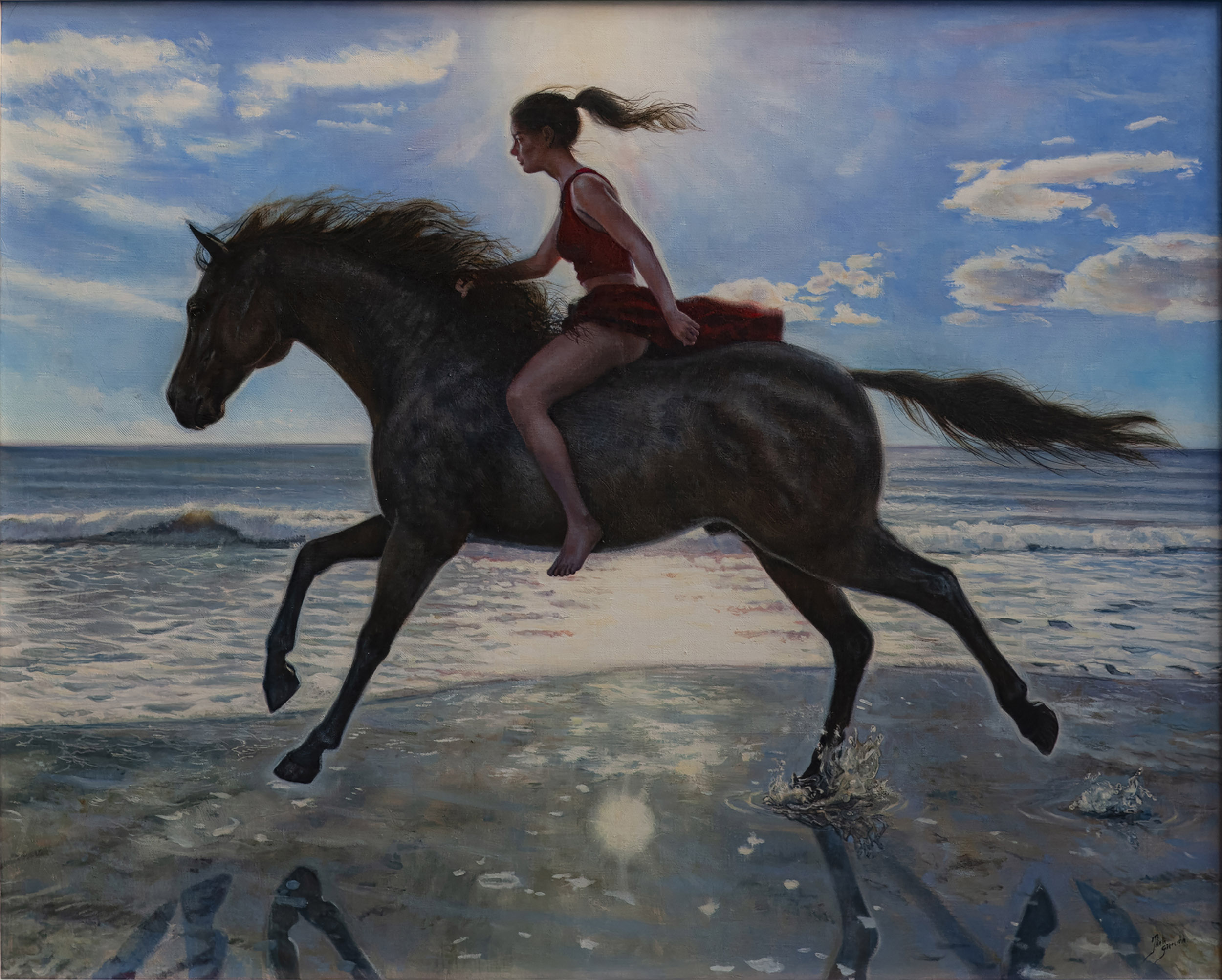 Chica en el caballo