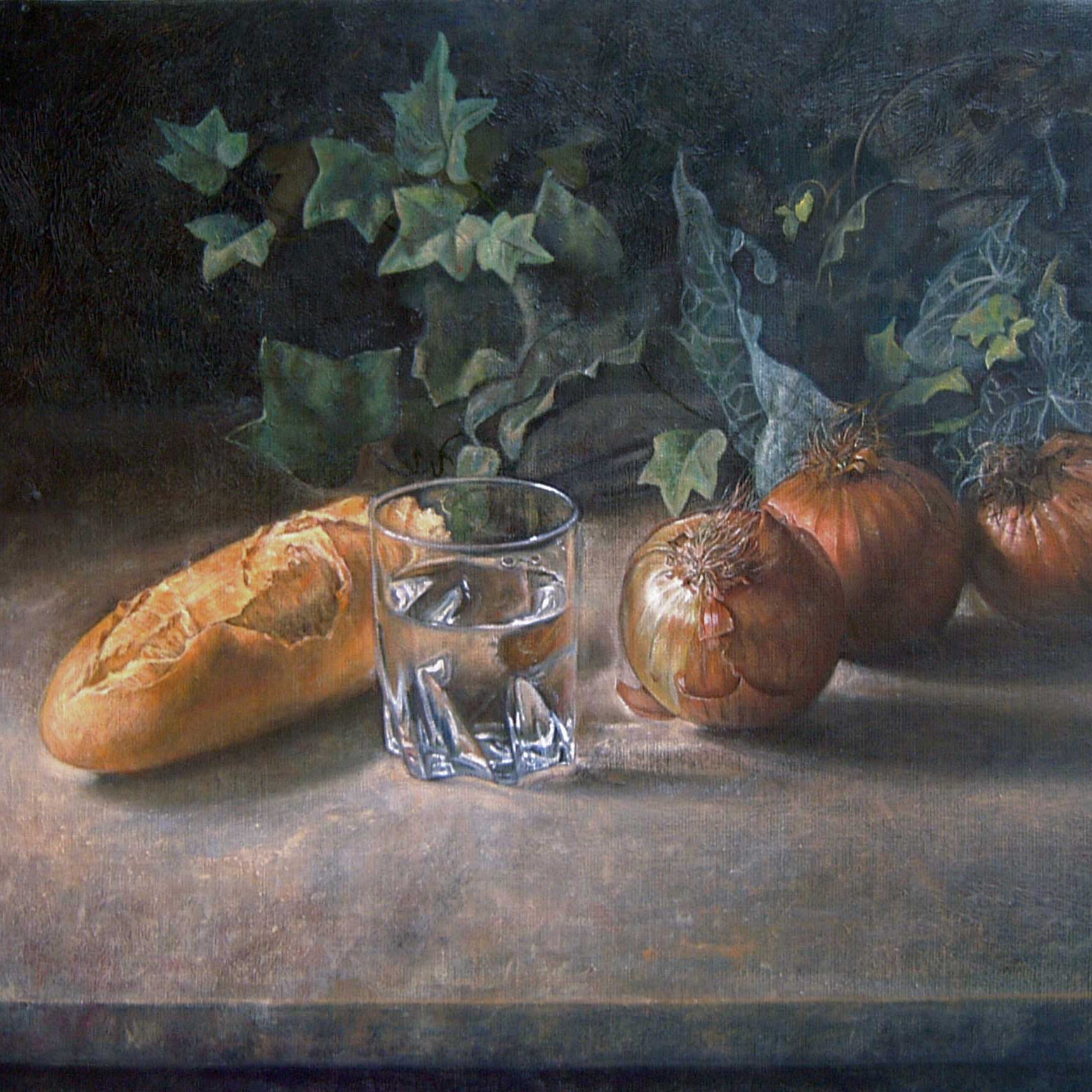 Cebollas, pan y agua