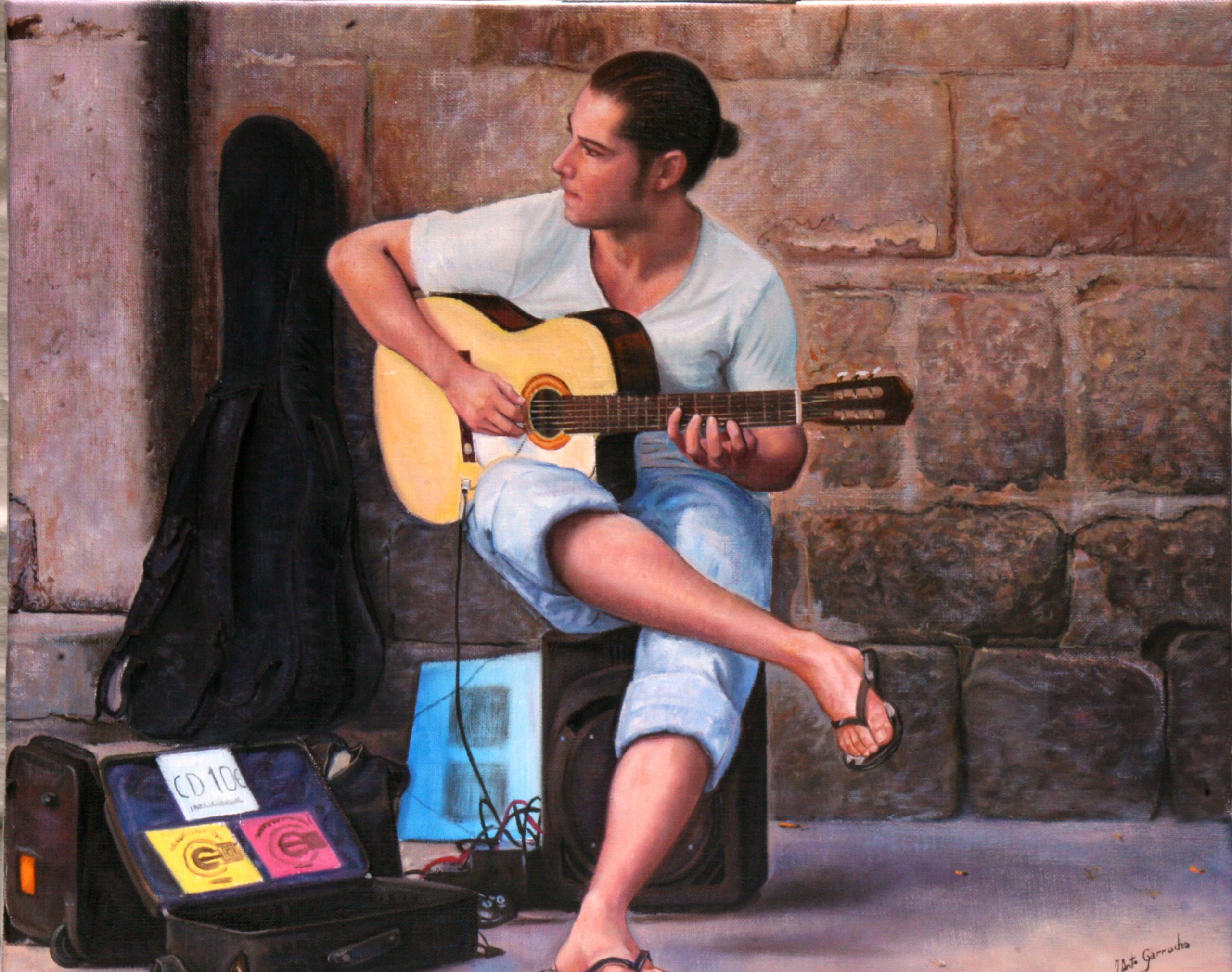 Guitarrista en el Barrio Gótico II