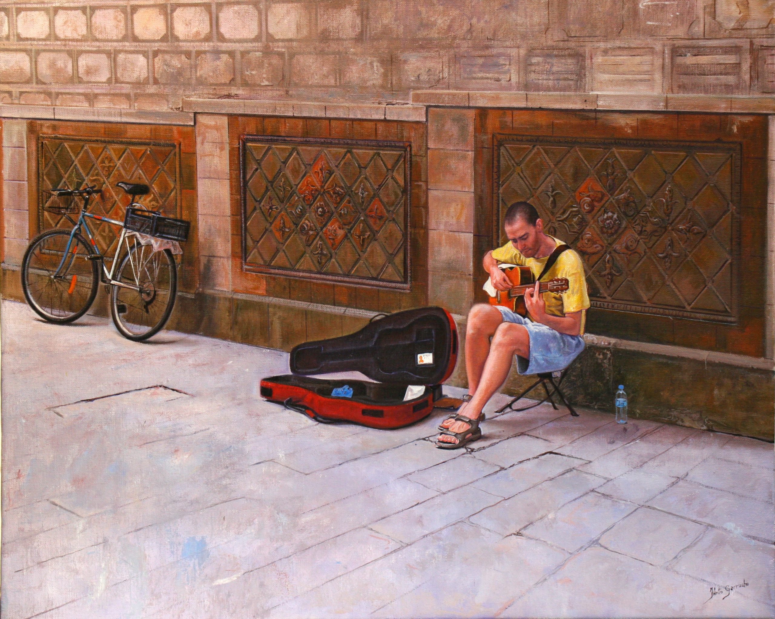 Guitarrista en el Barrio Gótico