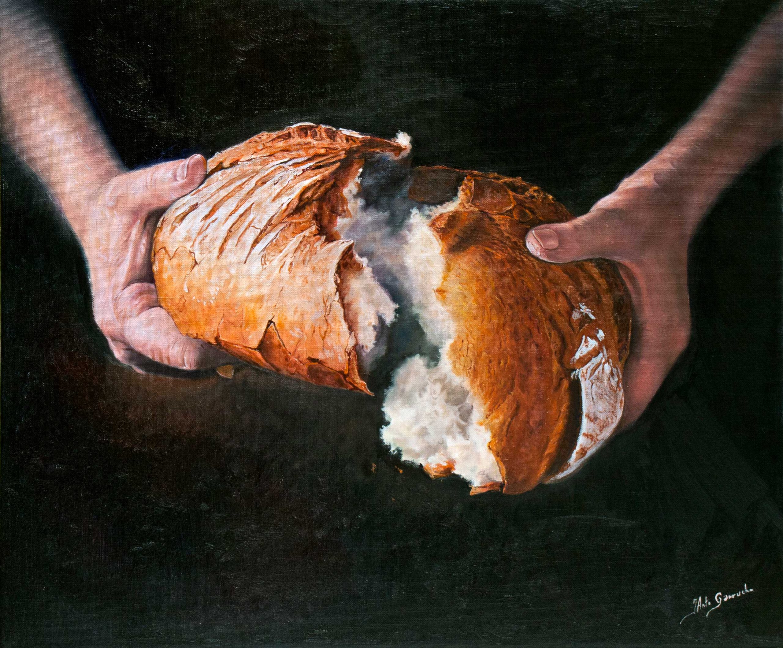 Manos y pan