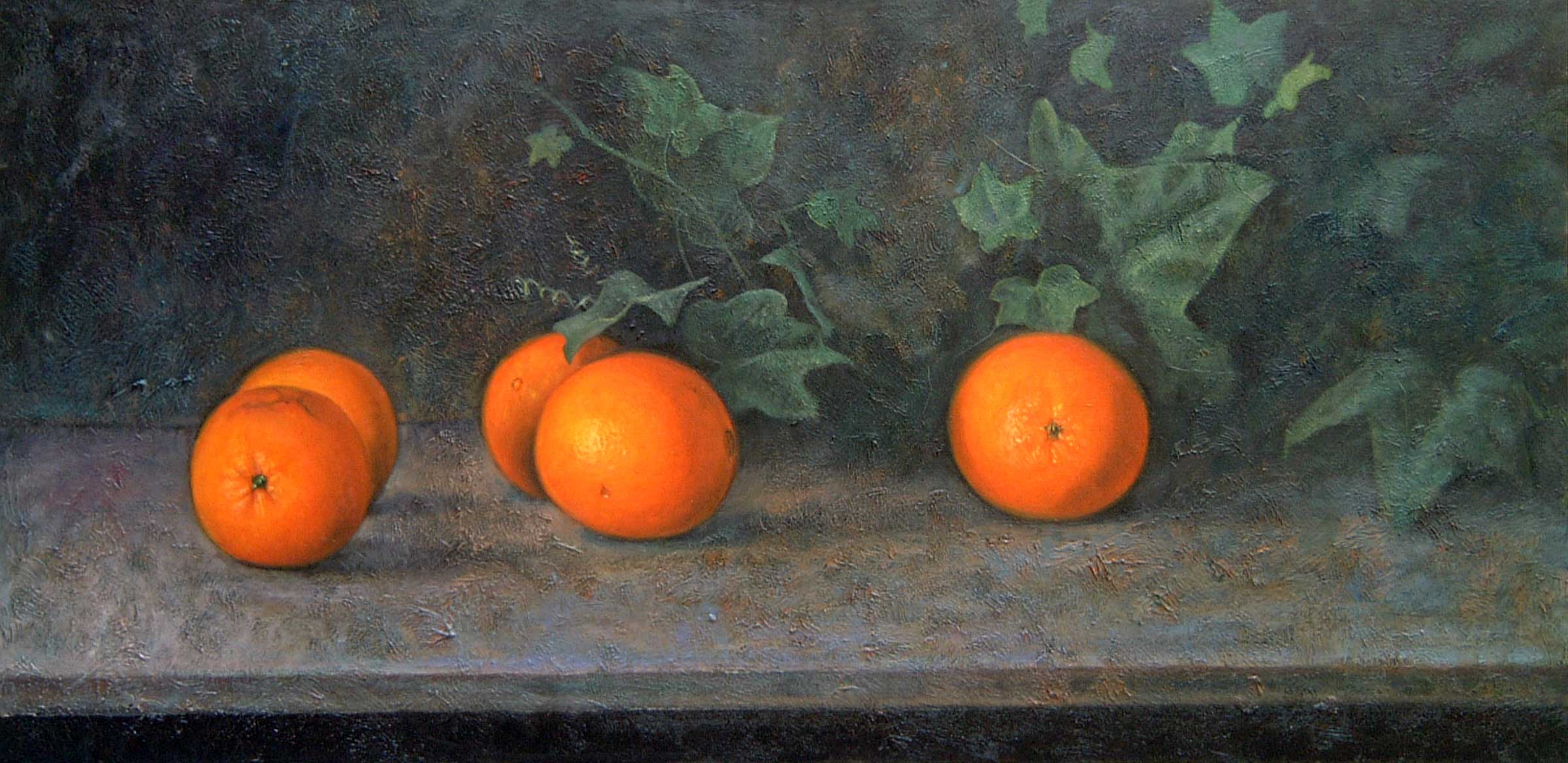 Naranjas y hiedra