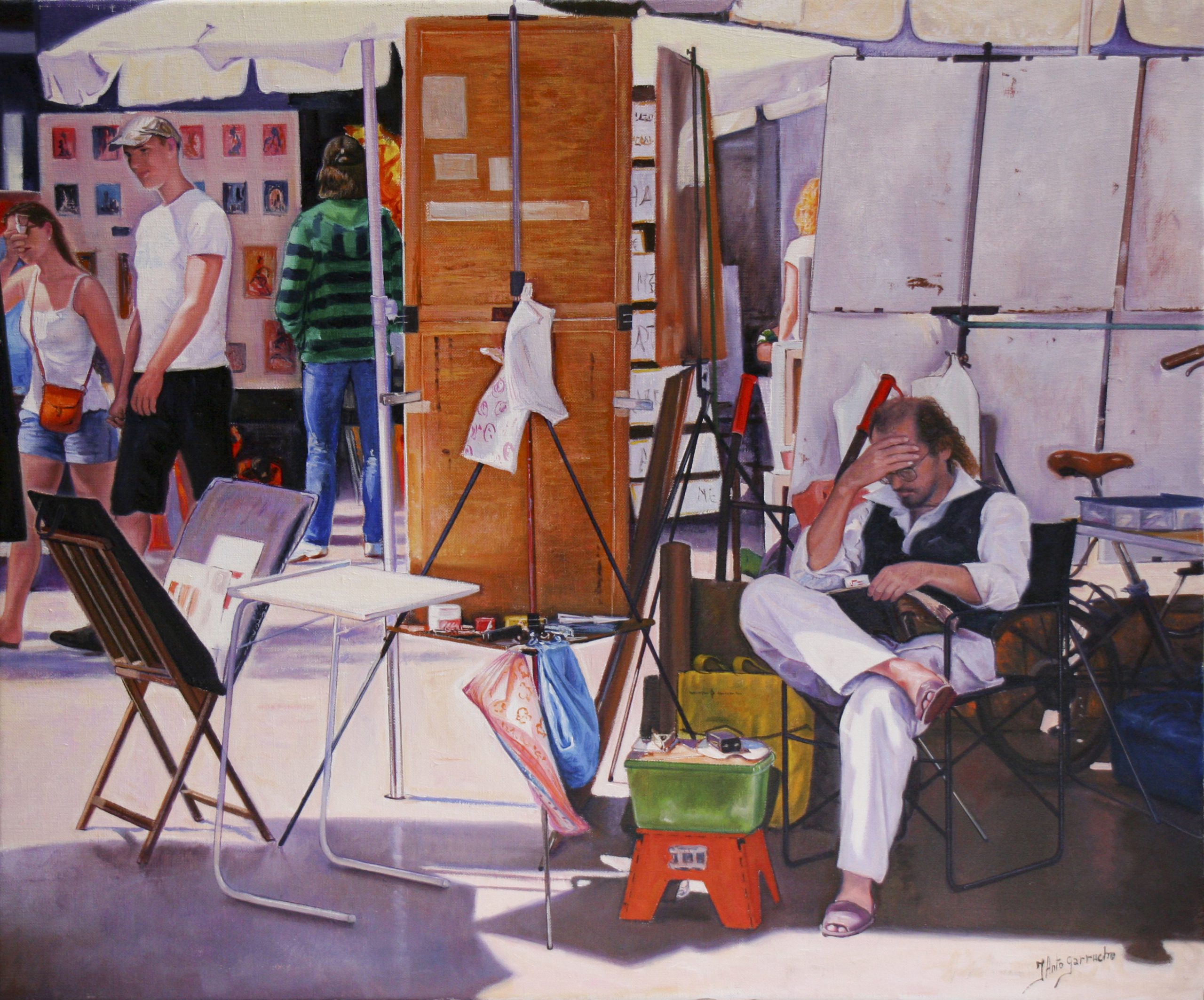 Pintor leyendo